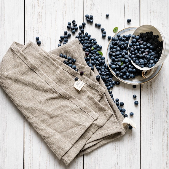 Linen towels kitchen, rough texture linen tea towel, real linen dining towel, linen dishcloth, heavy raw linen kitchen tea towel