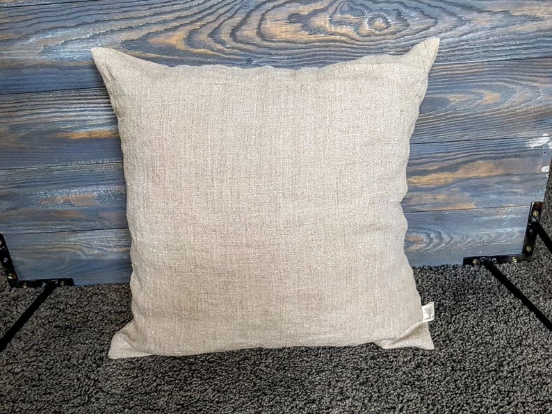 Rough linen pillowcase rustic linen pillow cover vintage Etsy