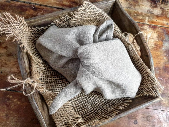 Linen Storage Bag, Organic Bags, Natural Linen Bread Bag With