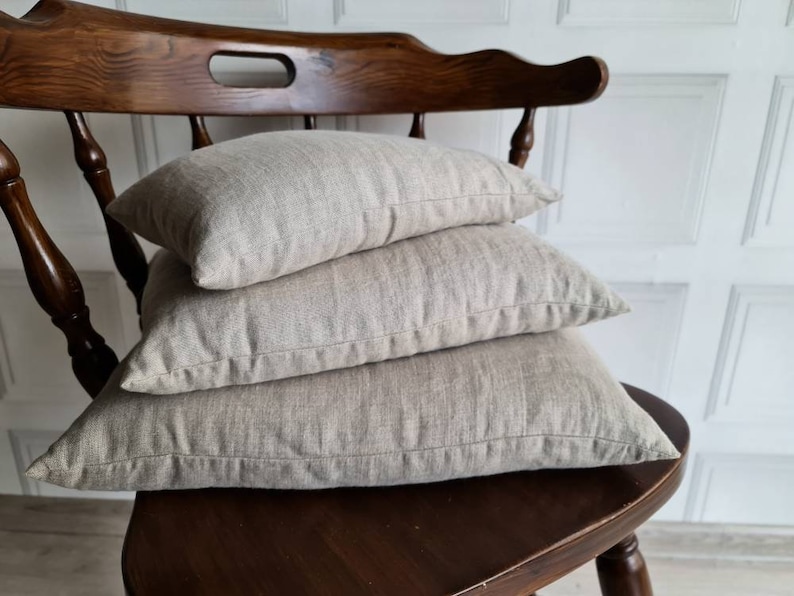 Buckwheat Hulls Linen Pillow Pillow With Buckwheat Hulls Etsy