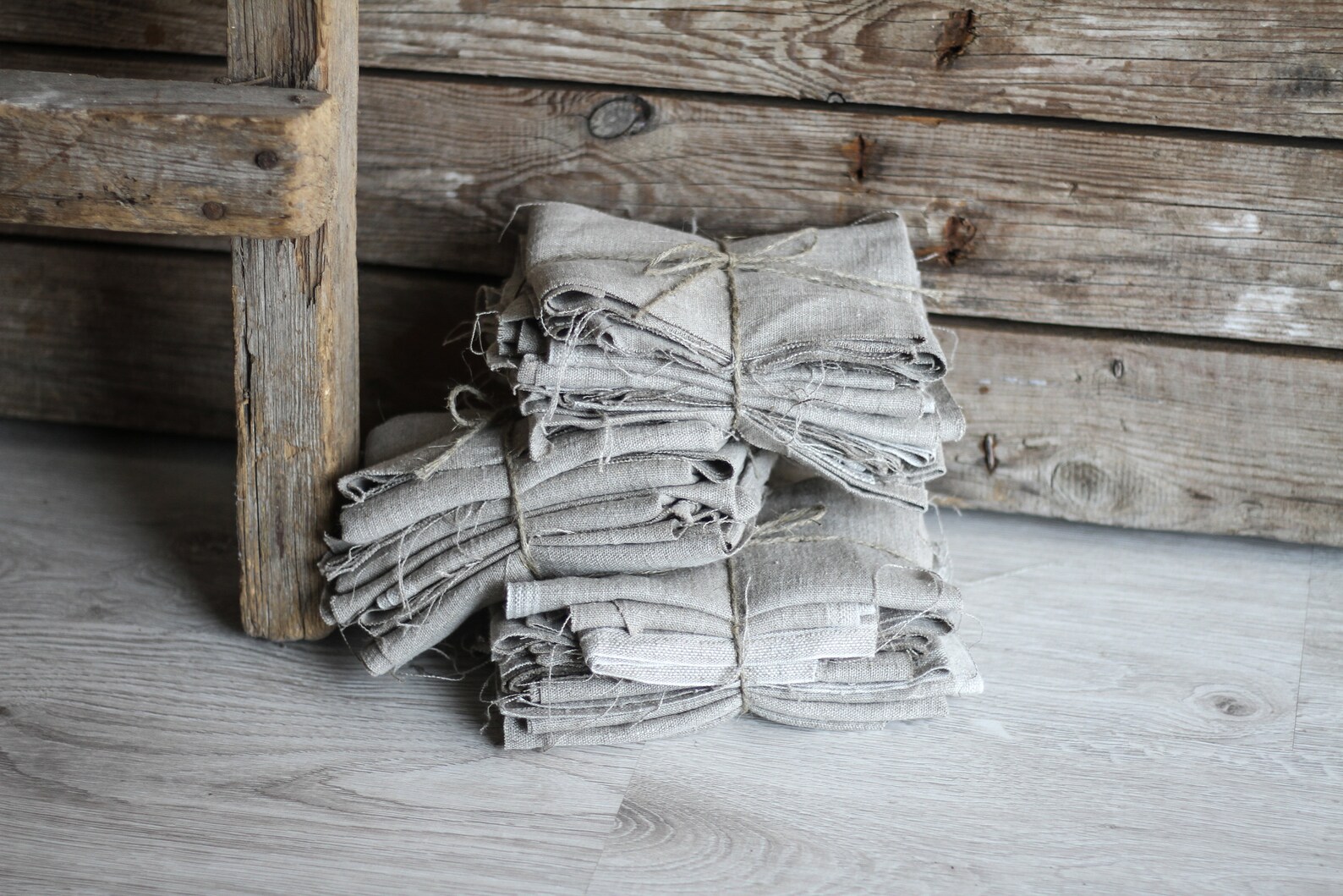 Natural Linen Remnants Rough Linen Scraps Bundle Washed Not Etsy