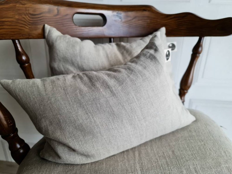 Buckwheat Hulls Linen Pillow Pillow With Buckwheat Hulls Etsy