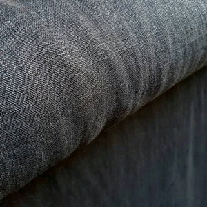 May include: Close-up of a dark gray fabric with a textured weave. The fabric is folded over itself, creating a layered effect.