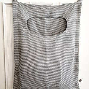 Linen Laundry Door Bag Striped Laundry Hamper Bag Rough - Etsy