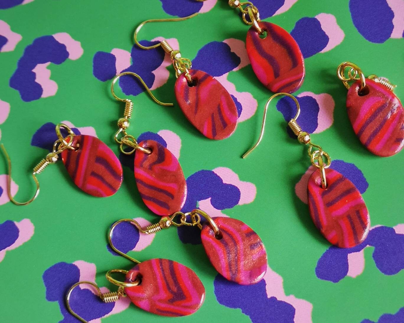 Drop Earrings Bronze Disco Collection Etsy