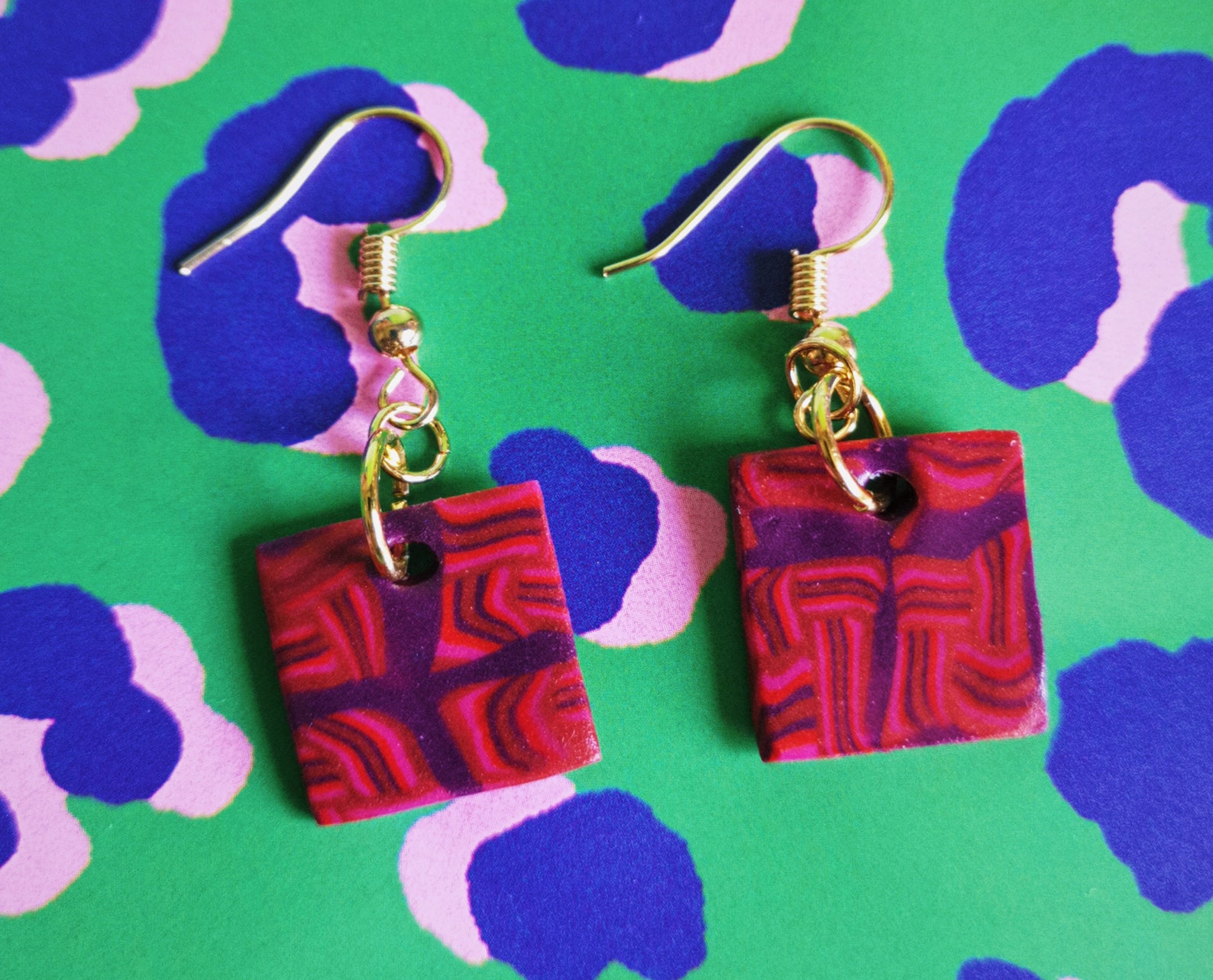 Rave Repeat Dangle Earrings Bronze Disco Collection Etsy