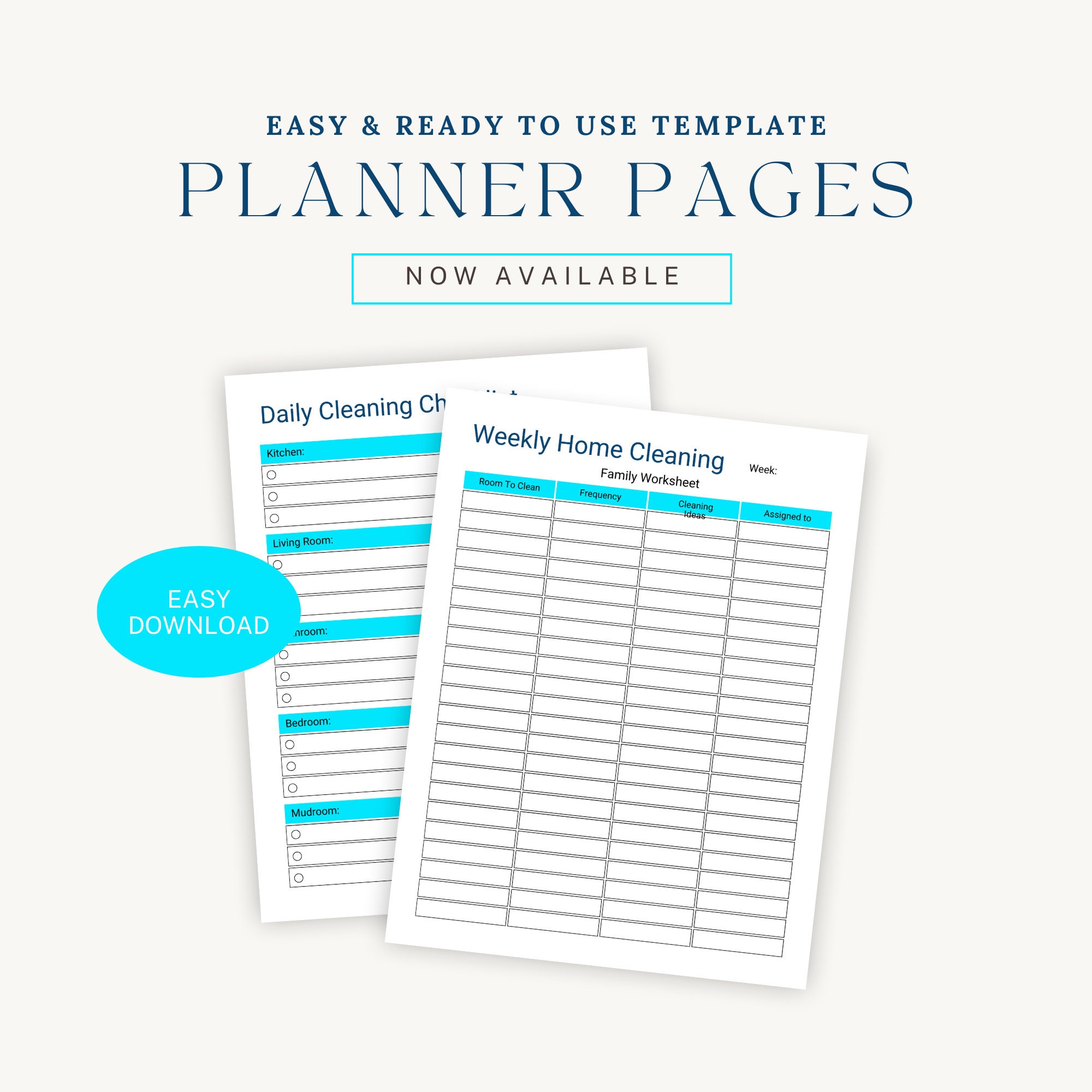 Busy Mom Planner, Stay at Home Management Planner Printable, Household ...