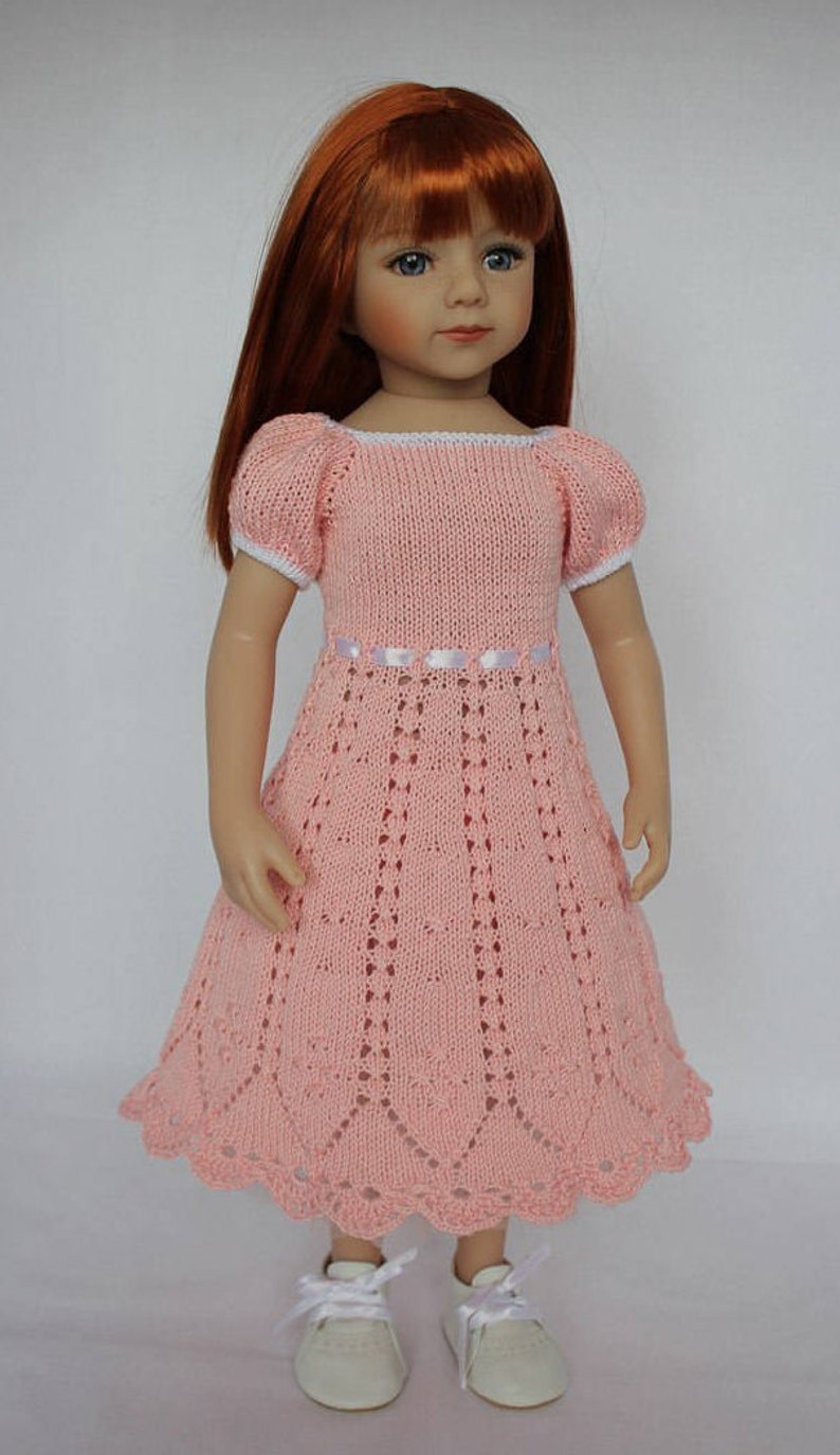 PDF Knitting pattern BELLA DRESS Fits 20-inch dolls Maru and | Etsy