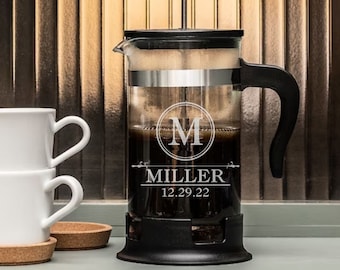 Glass Coffee Press - Custom Branded Promotional Home Office 