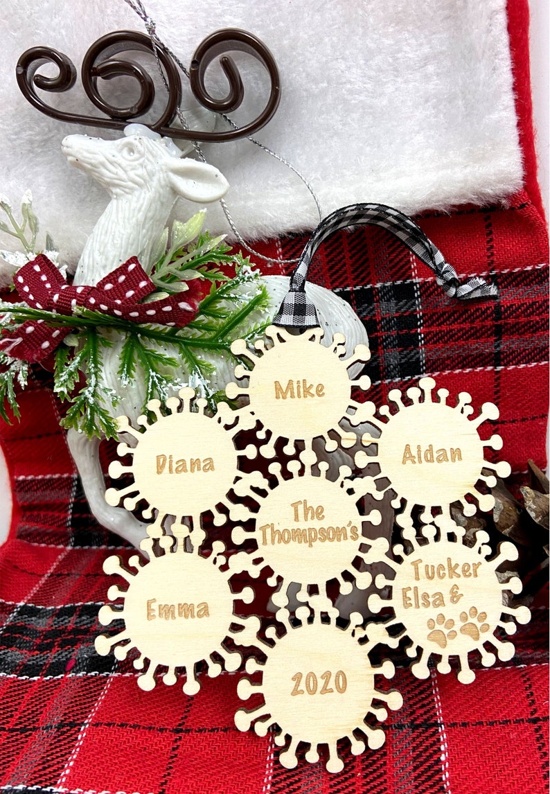 2020 Christmas Tree Ornament Christmas 2020 Covid Kids Quarantine Christmas Ornament Pandemic Tree Ornament