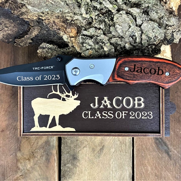 Engraved Pocket Knife, Graduation Gift for Son, Graduation Knife Gift for Graduate, Class of 2024, Graduation Gift For Him