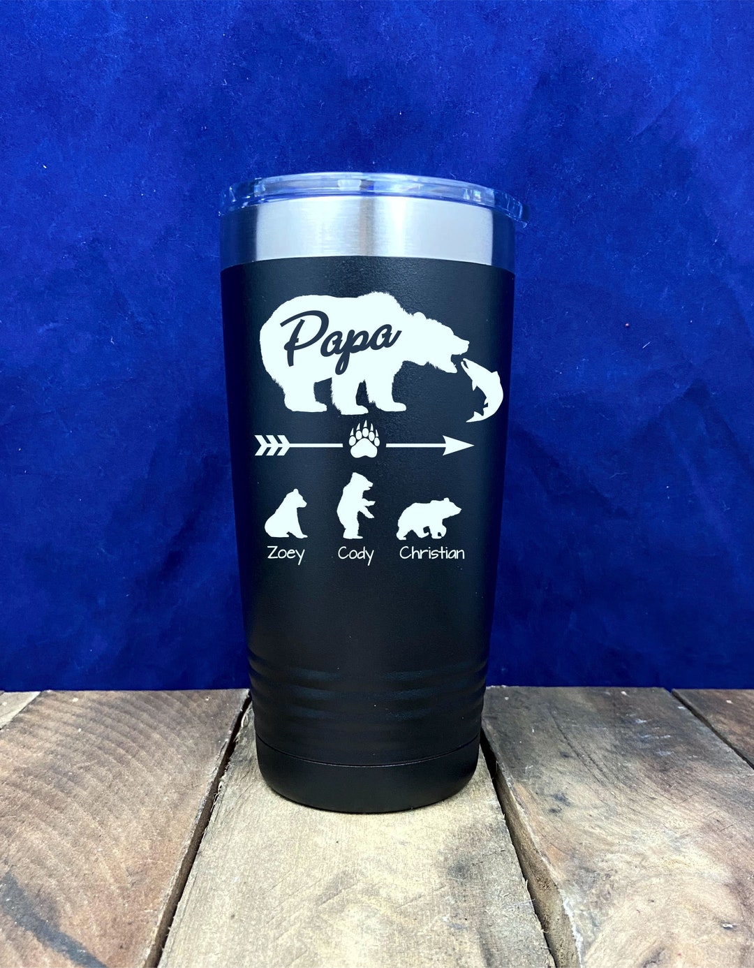 papa bear travel mug