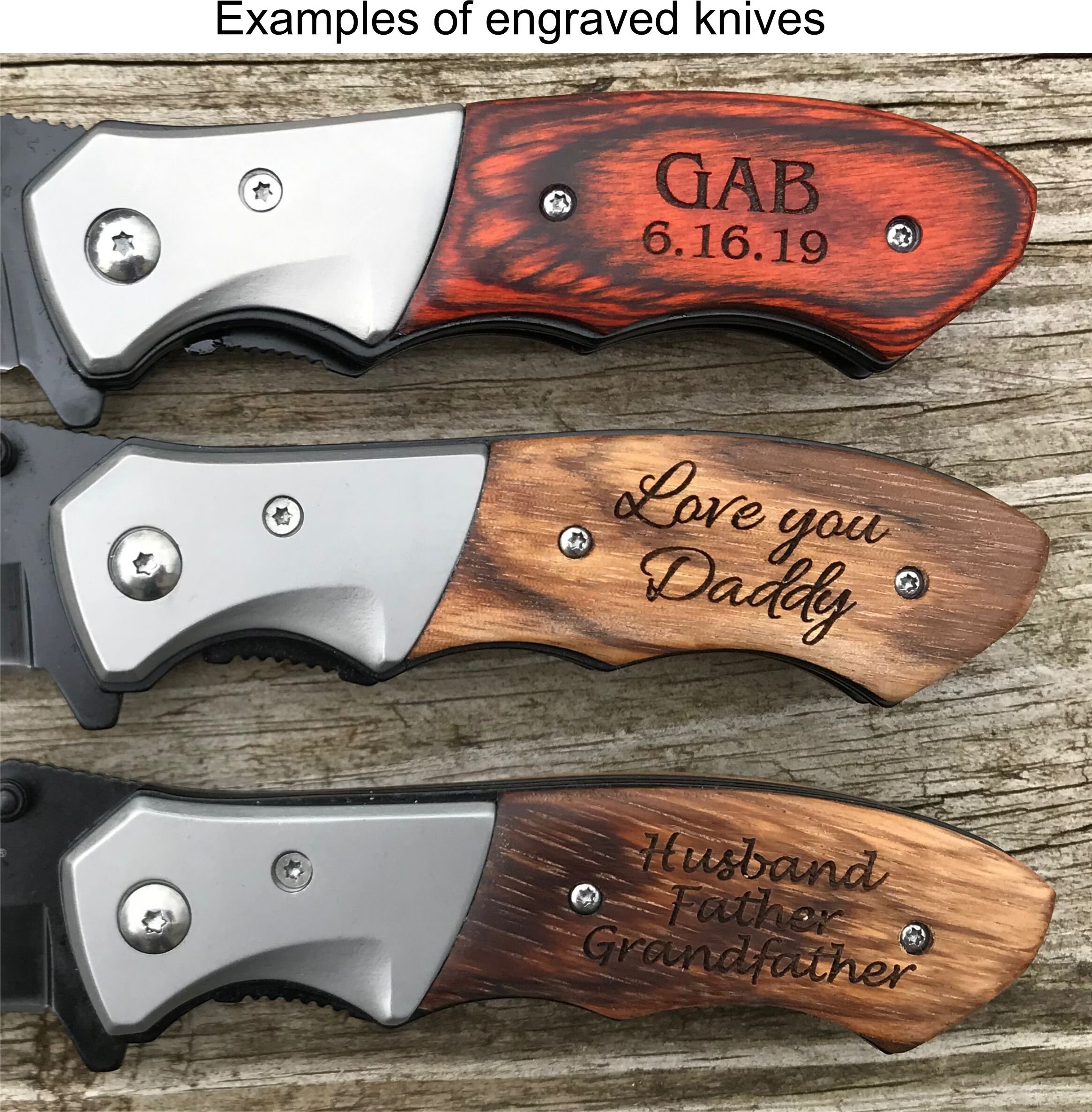 Father of the Knife Gift Dad Father Engraved Custom Pocket Etsy