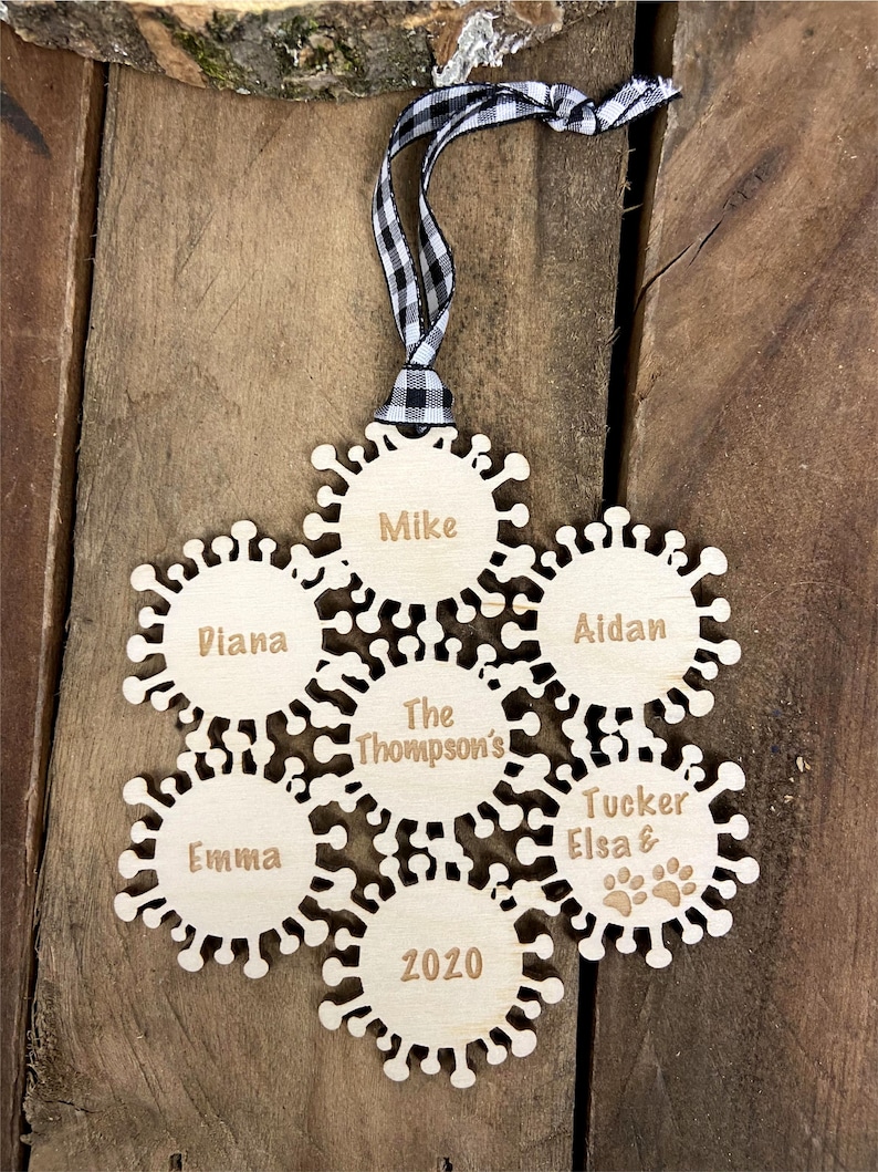 2020 Christmas Tree Ornament Christmas 2020 Covid Kids Quarantine Christmas Ornament Pandemic Tree Ornament