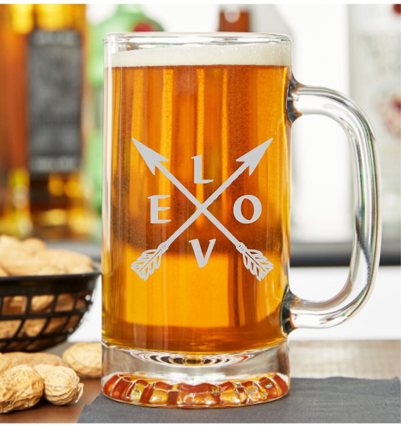 Personalized Beer Mug for Valentine's Day I Love You More Etsy