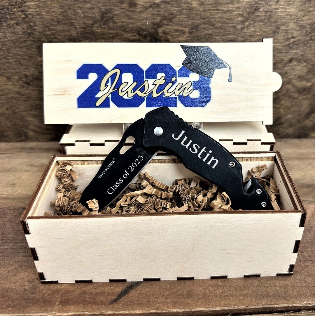 Graduation Knife Gift for Graduate, Class of 2023, Custom Engraved