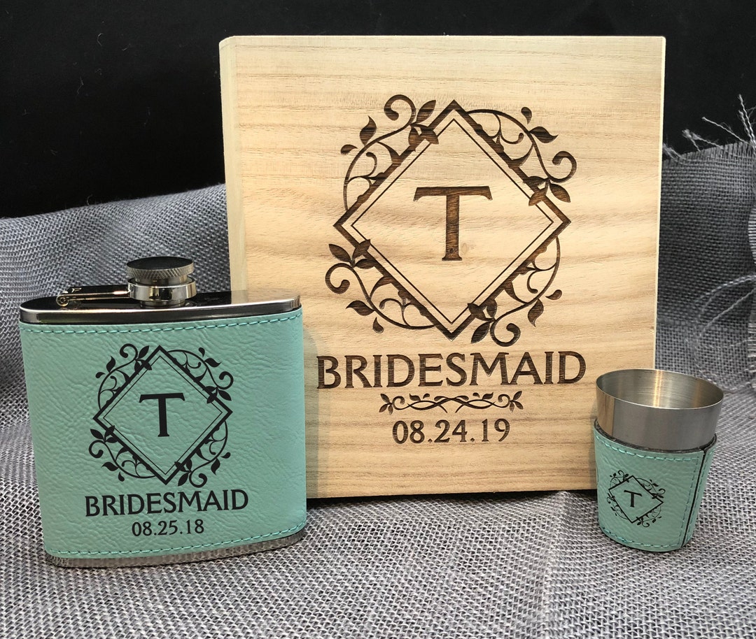 Bridesmaid Gift Box, Bridesmaid Proposal Box, Custom Engraved Wood Box ...