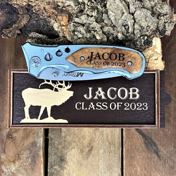 Engraved Pocket Knife, Graduation Gift for Son, Graduation Knife Gift for Graduate, Class of 2022, Graduation Gift For Him