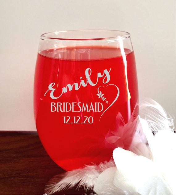 Etsy bridesmaid glasses deals