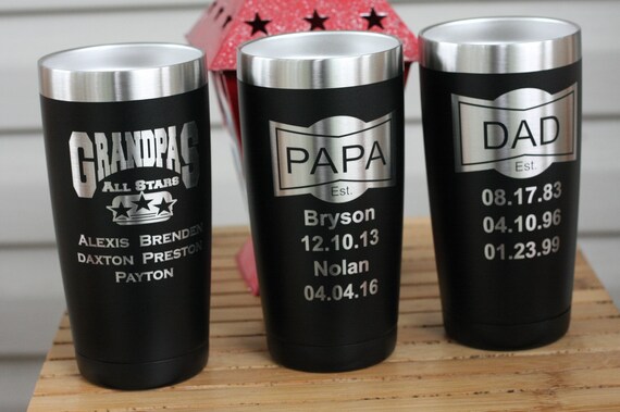thumbnail image 2 of First Dad Now Grandpa - Personalized Father Tumbler 2 of 14