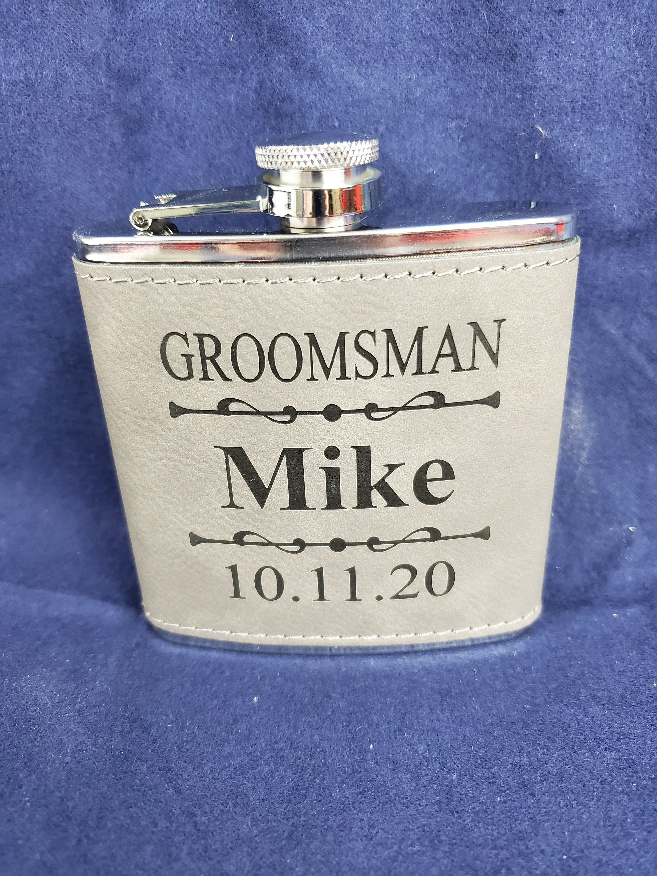 Groomsmen Flask Set Engraved Flask for Groomsman Proposal Etsy