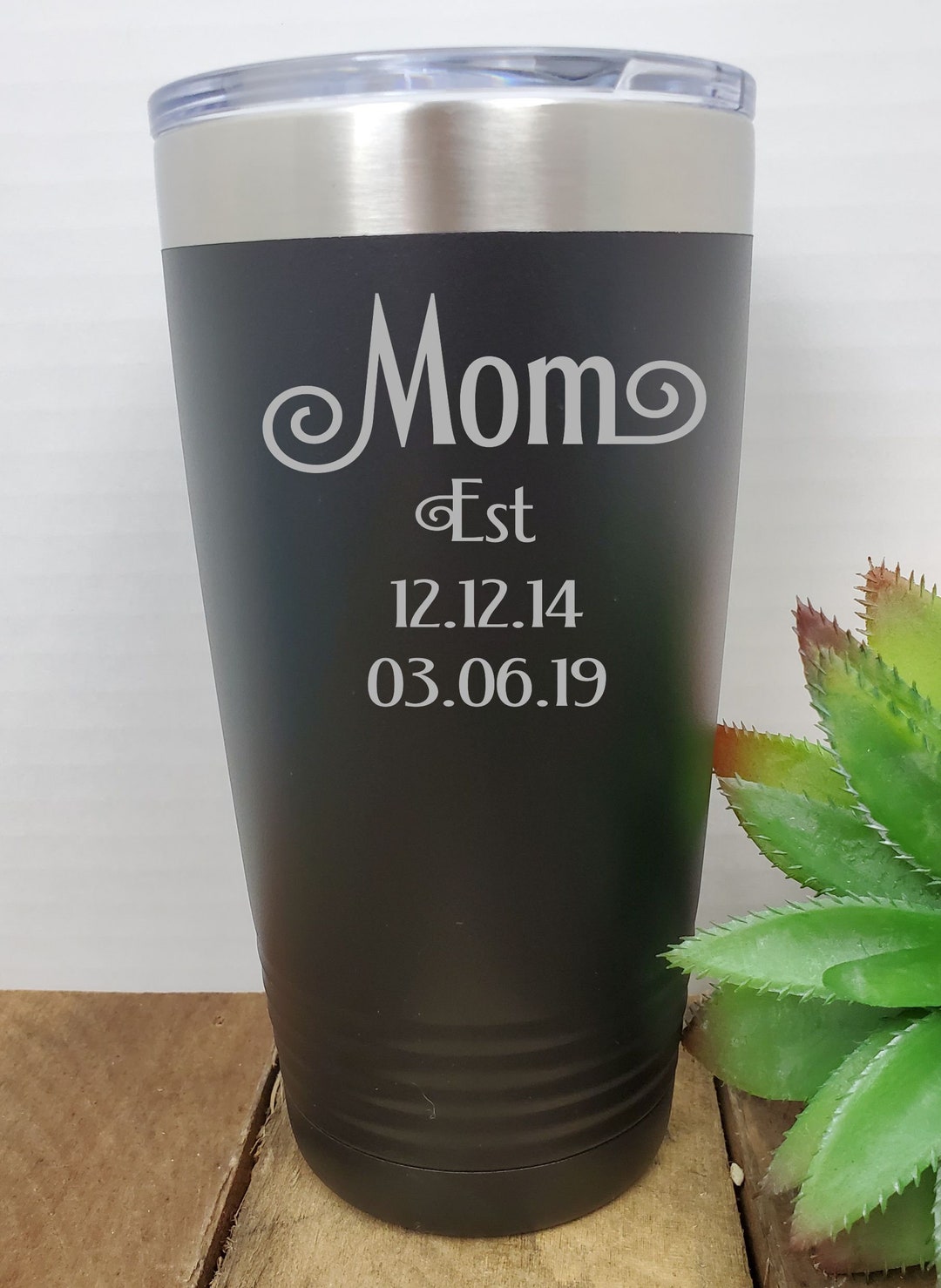 Mother's Day Custom Travel Mug. Mom's Thermal Tumbler for Hot and Cold
