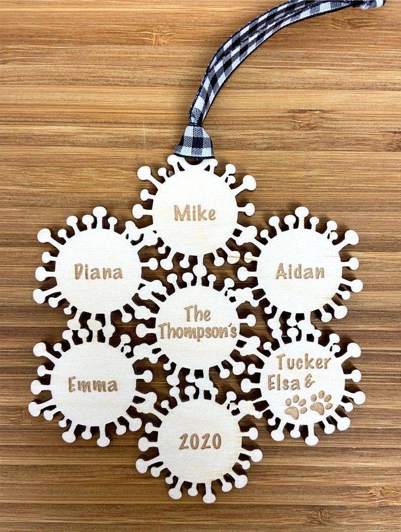2020 Christmas Tree Ornament Christmas 2020 Covid Kids Quarantine Christmas Ornament Pandemic Tree Ornament