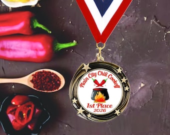 Best Chili Award Medal – Chili Cook Off Prize with Custom Engraving