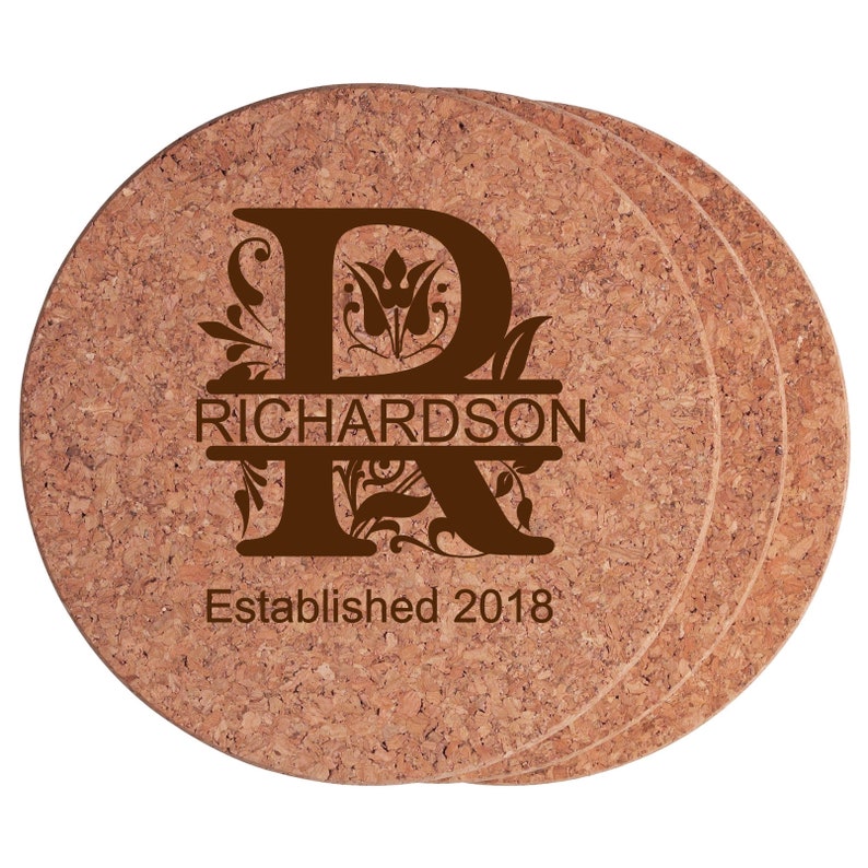 Custom Cork Trivet Personalized Hot Pad Engraved Cork Hot Etsy