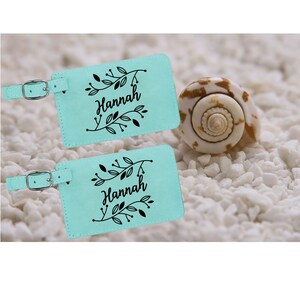 Personalized Luggage Tags  - Luggage Bag Tag for Bridesmaid and Maid of Honor - Personalized Luggage Tag for Shower Gift or Birthday