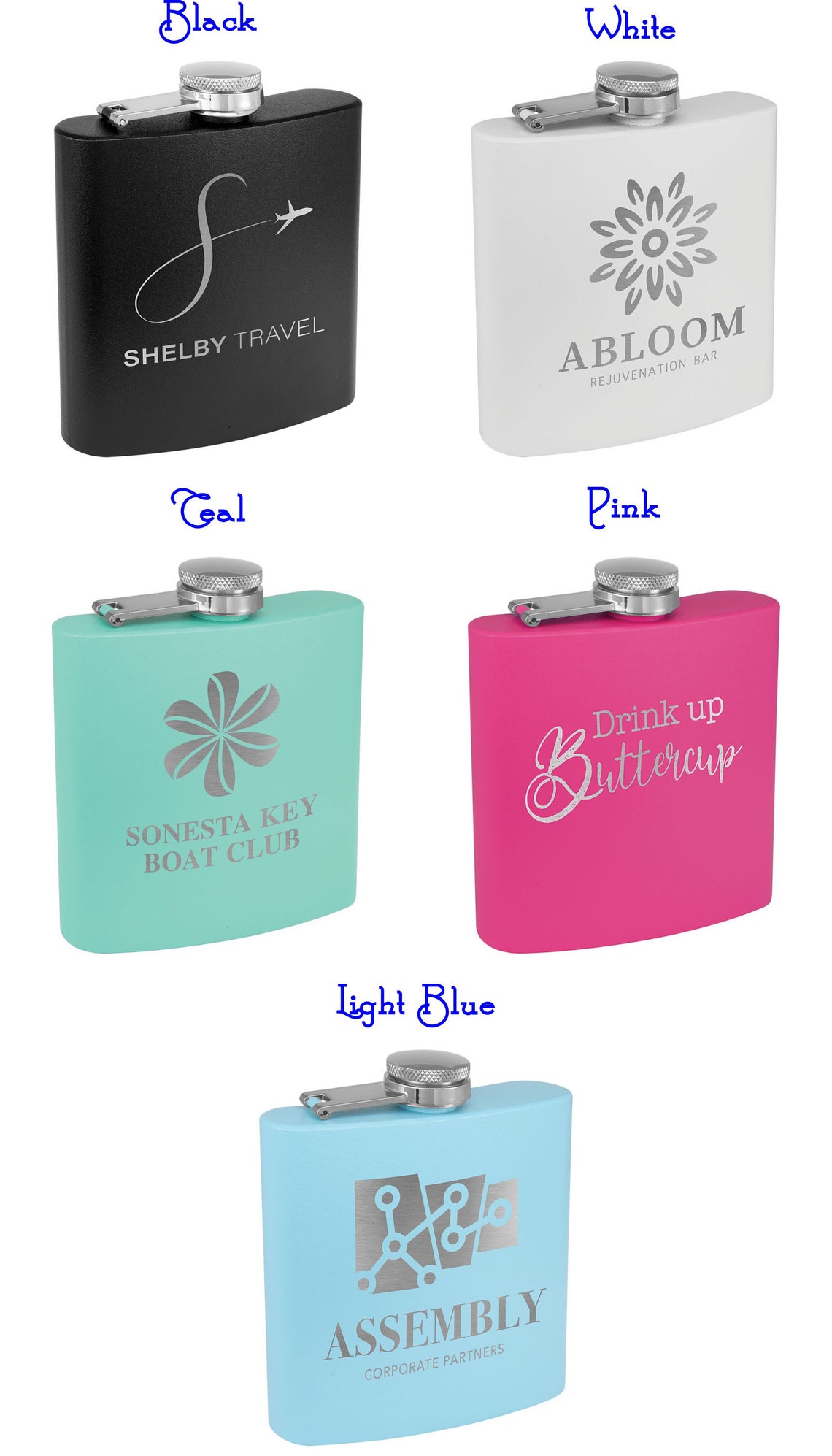 His and Her Flasks Personalized Flasks Wedding Gift for the Etsy