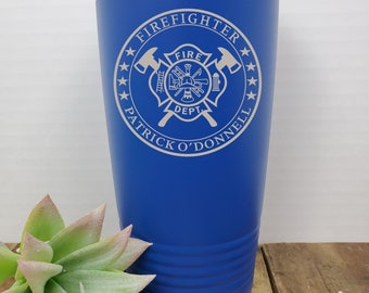 Firefighter EMS Mug, First Responder Thermal,EMT  Custom Personalized Nurses Thermal Mug