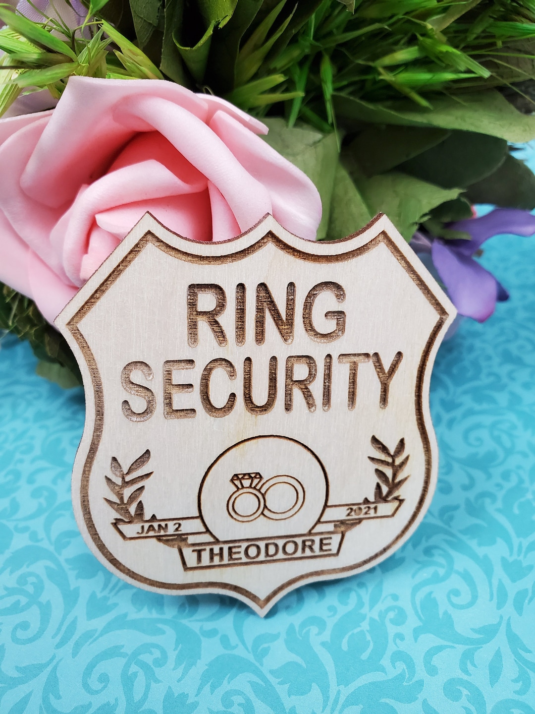 Ring Security Badge, Ring Bearer Badge, Will You Be My Ring Bearer, Fun