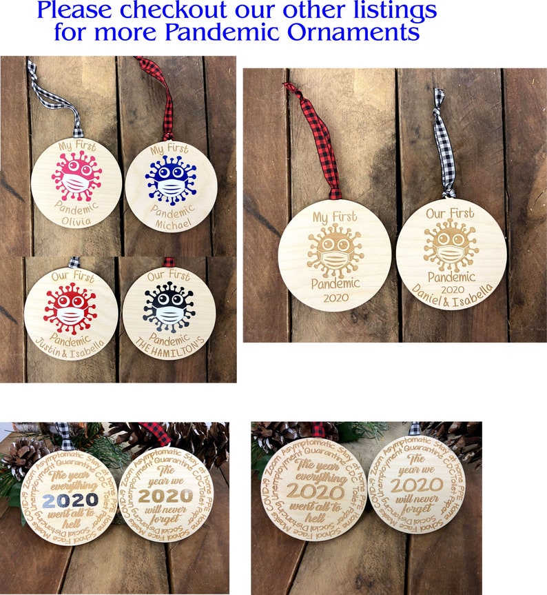 2020 Christmas Tree Ornament Christmas 2020 Covid Kids Quarantine Christmas Ornament Pandemic Tree Ornament