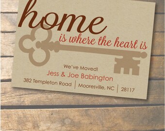 change of address cards etsy