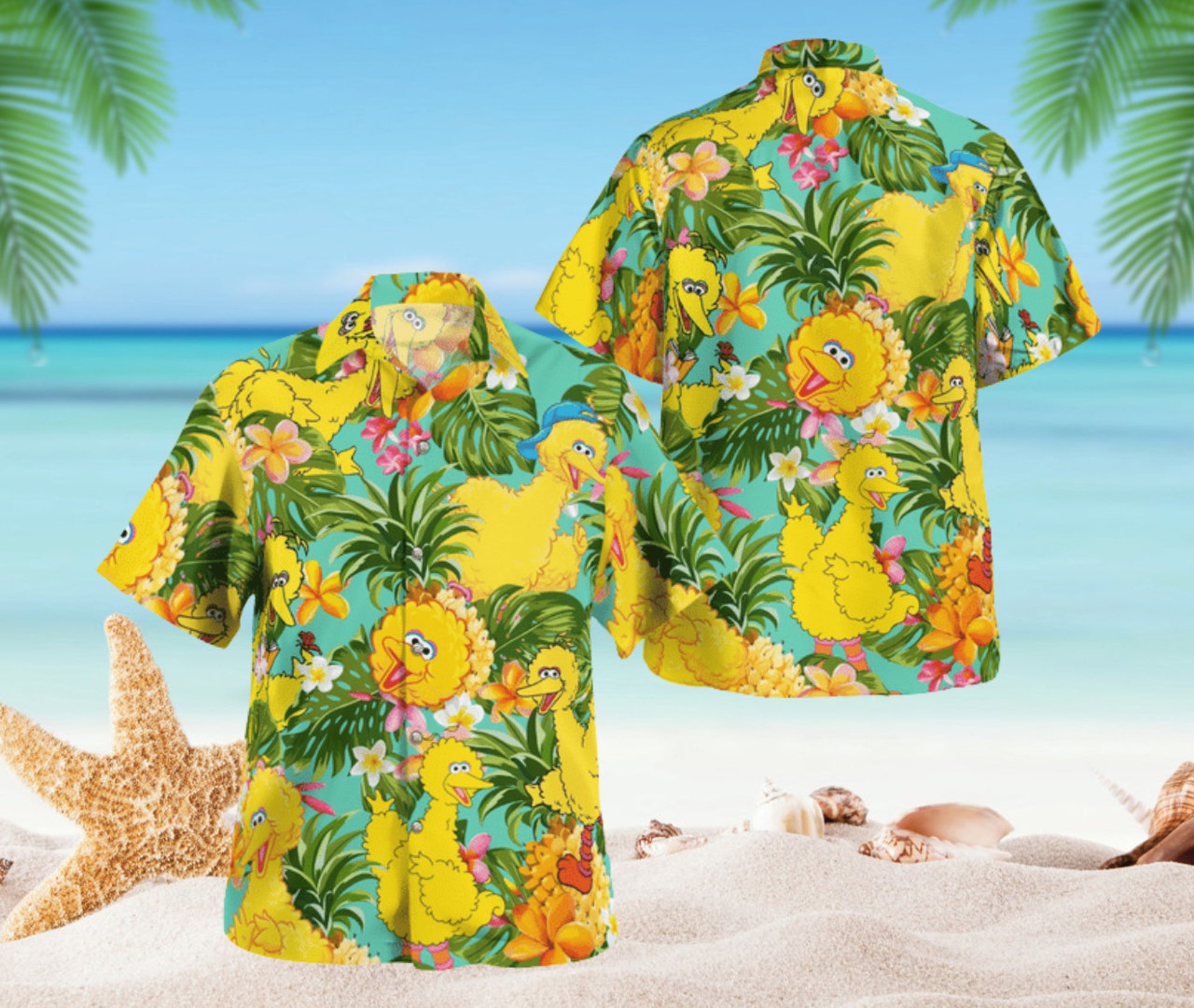 Discover Big Bird Hawaiian Shirt, Hawaiian Shirt