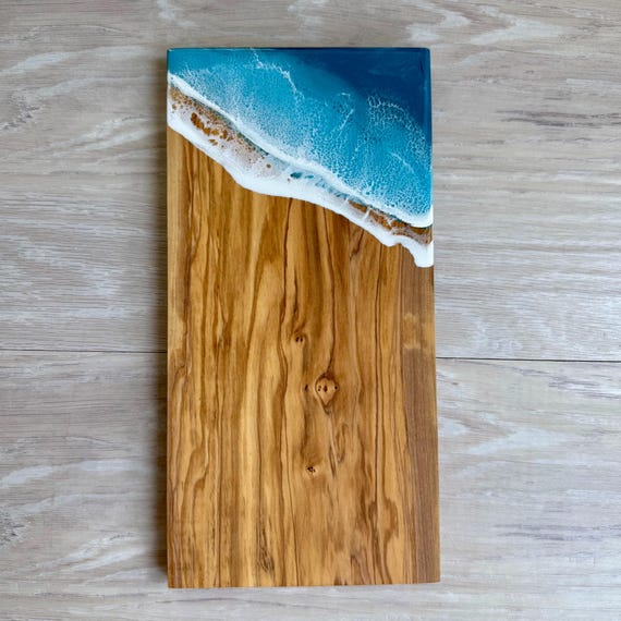 Olive Wood and Resin Cheese Board, Charcuterie Board