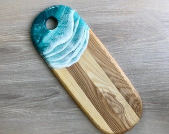 Resin and Ash Wood Serving Board