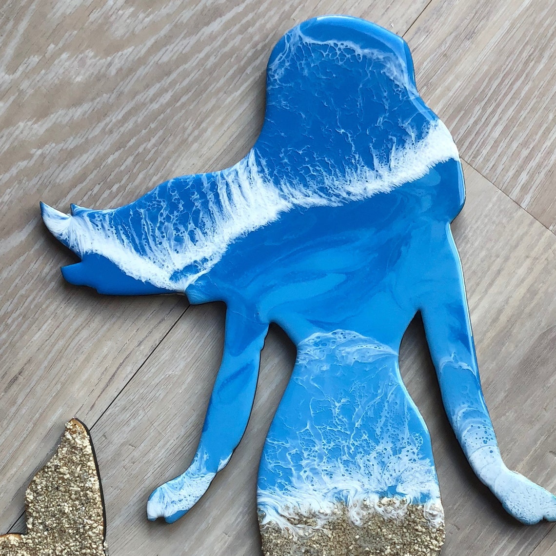 18 Resin Mermaid Wall Art Resin Wood Art Mermaid Etsy