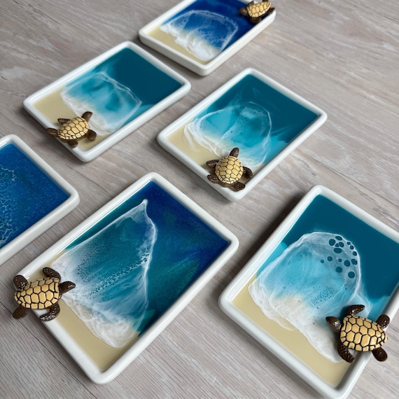 Trinket Tray with Sea Turtle, Soap Dish
