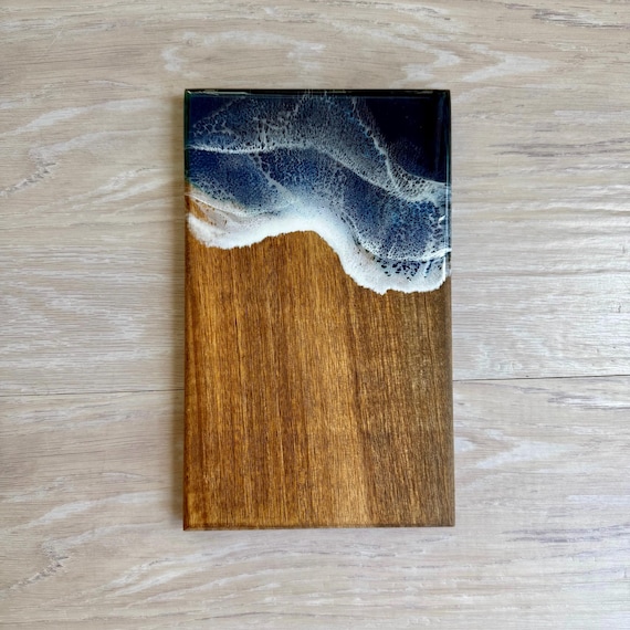 Mango Wood and Resin Serving Board, Cheese Board