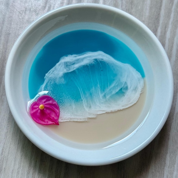 Ring Dish with Anthurium Flower