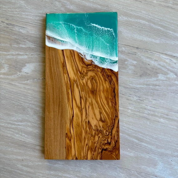 Olive Wood and Resin Cheese Board, Charcuterie Board