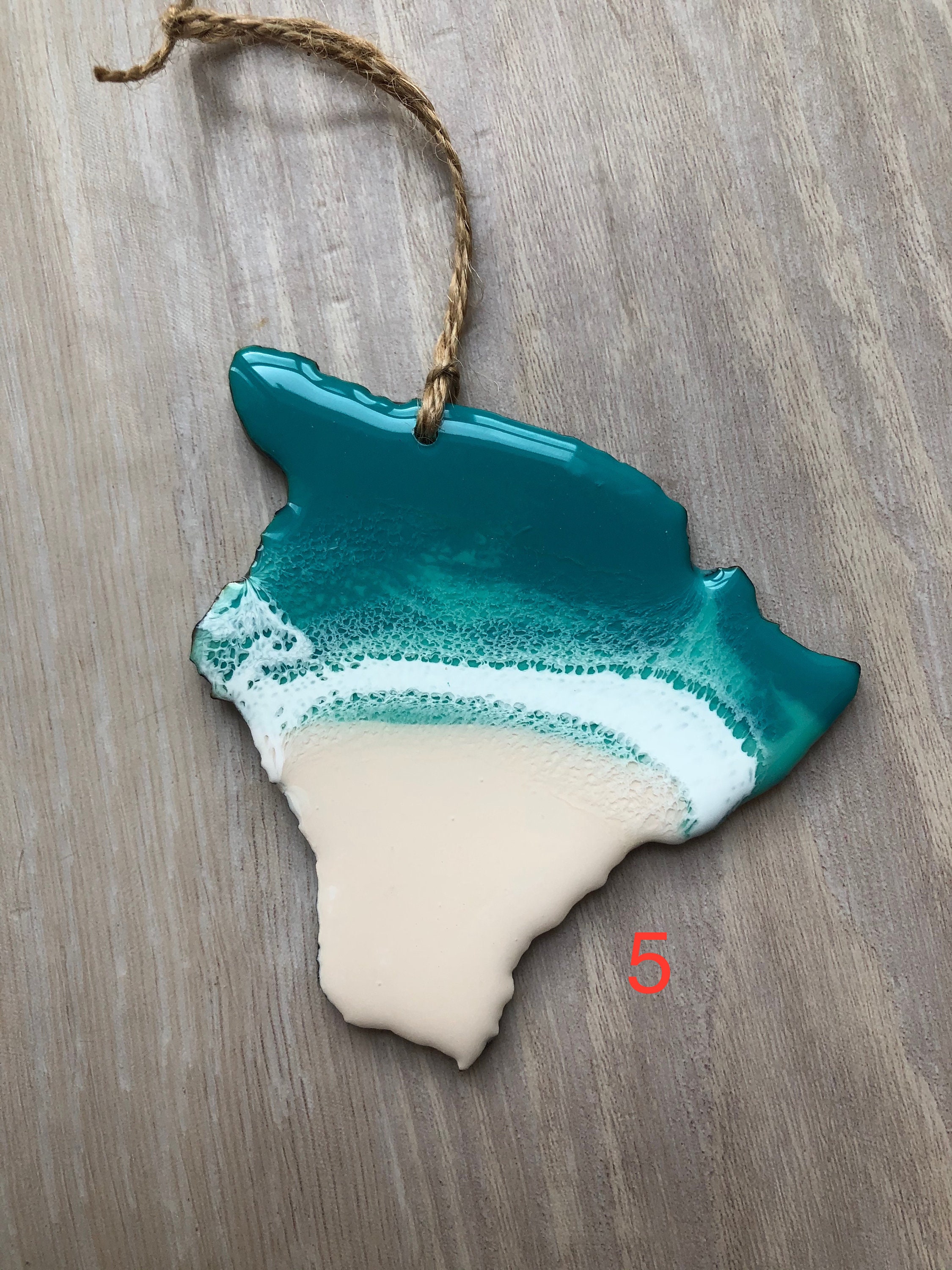 Hawaii Resin Tree Ornament