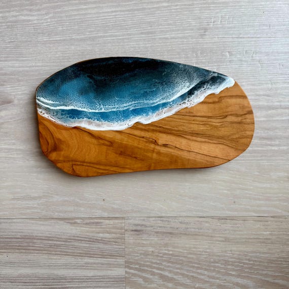 Olive Wood and Resin Cheese Board