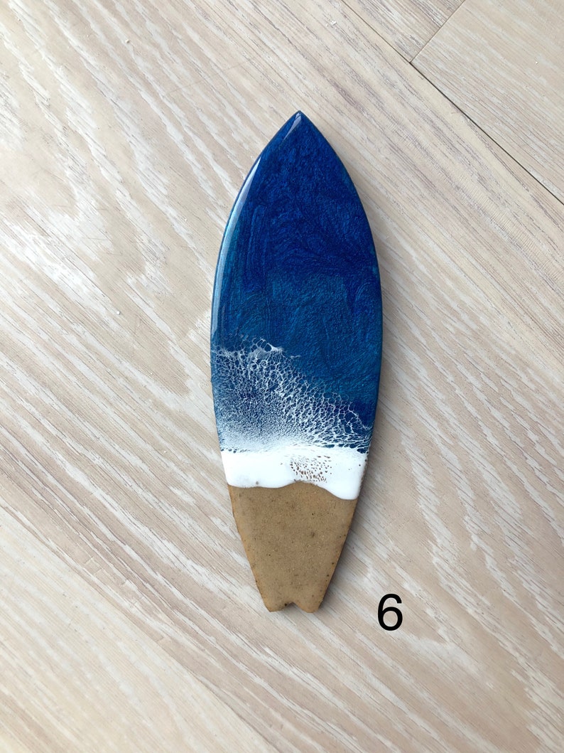 8 Resin Surfboard Wall Art Resin Wood Art Surfboard Etsy