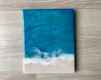 8"x10" Resin Beach Art