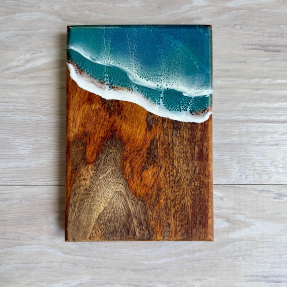 Mango Wood and Resin Serving Board, Cheese Board