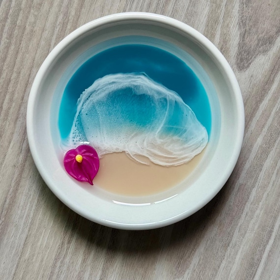 Ring Dish with Anthurium Flower