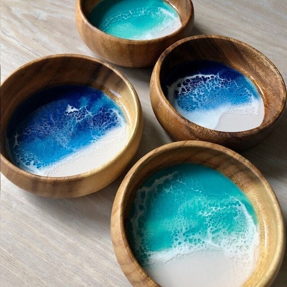 4" Resin Wood Bowl